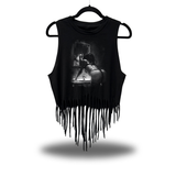 FEROCIOUS WESTERN FRINGE CROP TANK TOP