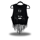 PUMPKIN MYERS WESTERN FRINGE CROP TANK TOP
