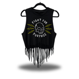 FOR PURPOSE WESTERN FRINGE CROP TANK TOP