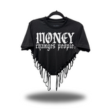 MONEY CHANGES ROAD RASH HEART CROP TOP