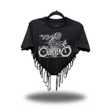 DRIVEN RIDER ROAD RASH HEART CROP TOP