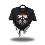 CHEERS ROAD RASH HEART CROP TOP