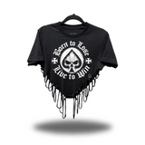 LIVE ROAD RASH HEART CROP TOP