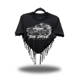 DRIVEN MUSCLE ROAD RASH HEART CROP TOP