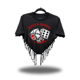 LIFE GAMBLE ROAD RASH HEART CROP TOP