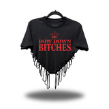 BOW DOWN ROAD RASH HEART CROP TOP