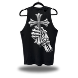 CHROME CROSS BONES ROAD RASH TANK TOP