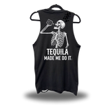 TEQUILA MADE ME ROAD RASH BLACK TANK TOP