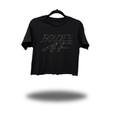 BOUJEE AF BLACK RHINESTONES CROP TOP