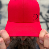 USA FLAG SIDE STYLE RED FLEXFIT COTTON HAT