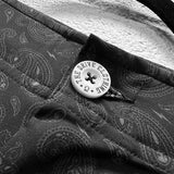 HYBRID FLEX BLACK W/WHITE TDC PAISLEY SHORTS