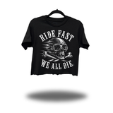 WE ALL DIE CROP TOP
