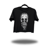 FU SKULL CROP TOP