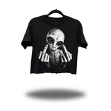 FU ALIEN CROP TOP