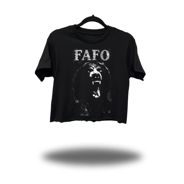 FAFO BEAR CROP TOP