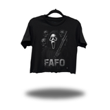 FAFO SCREAM CROP TOP