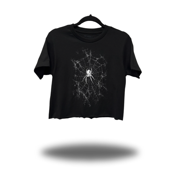 SPIDER WEB CROP TOP
