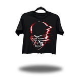 VELOCITY SKULL CROP TOP