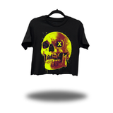 X SKULL CROP TOP
