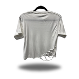 NIGHTMARE ROAD RASH WHITE CROP TOP 1.0