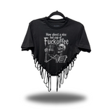 F*CKOFFEE ROAD RASH HEART CROP TOP