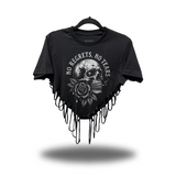 NO TEARS ROAD RASH HEART CROP TOP