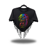 NEON NIGHTMARE ROAD RASH HEART CROP TOP