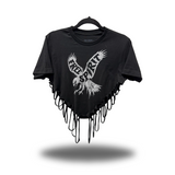 FREE SPIRIT ROAD RASH HEART CROP TOP