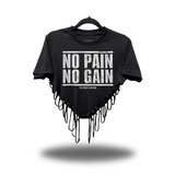 NO PAIN ROAD RASH HEART CROP TOP