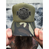 TDC HERITAGE BADGE FOAM CURVED BILL GREEN CAMO HAT