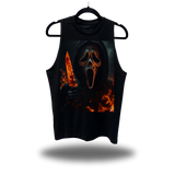 GHOSTFACE BURNING CLASSIC BLACK TANK TOP