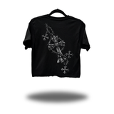 BARBWIRE CROSS CROP TOP