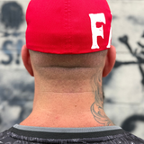FAFO SIDE STYLE RED FLEXFIT COTTON HAT - WHITE