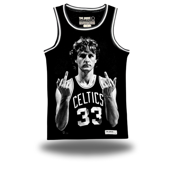 THE BIRD BLACK BASKETBALL JERSEY