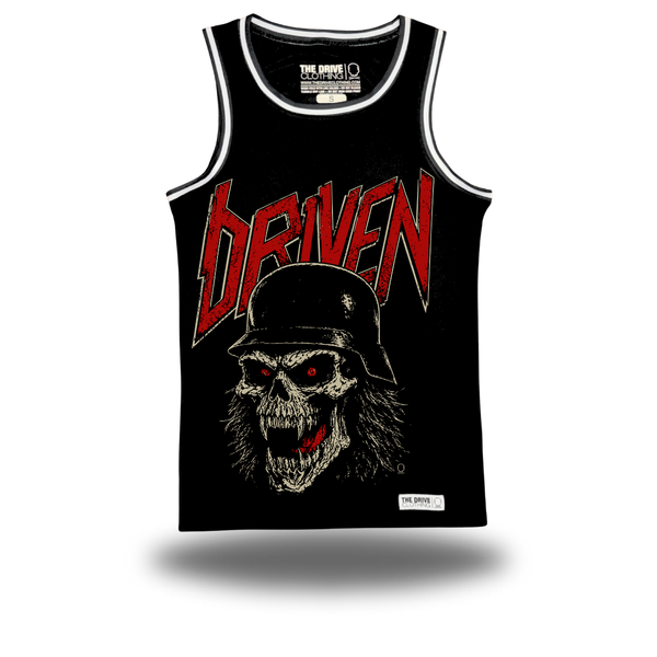 BY DEATH BLACK BASKETBALL JERSEY