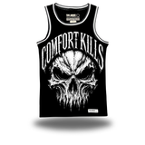 KILLS SKULL 2 BLACK BASKETBALL JERSEY