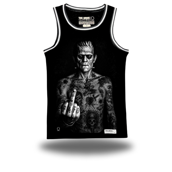 PUNK FU FRANKY BLACK BASKETBALL JERSEY
