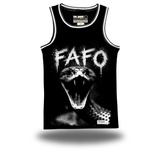 FAFO SNAKE MASK BLACK BASKETBALL JERSEY