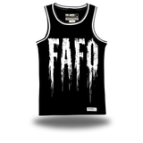 FAFO GRUNGE BLACK BASKETBALL JERSEY