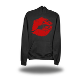 DEVIL DOLL LIPS HOODIE *RED*