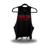 HE'S MINE ROAD RASH CROP TANK TOP