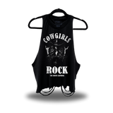 COWGIRLS ROCK ROAD RASH CROP TANK TOP