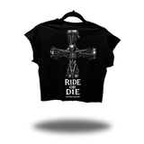 RIDE CROSS CROP TOP