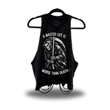 WASTED ROAD RASH CROP TANK TOP