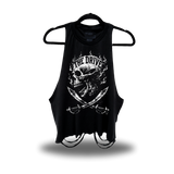 SWORDS ROAD RASH CROP TANK TOP