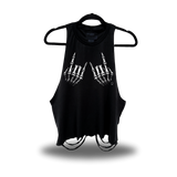 ROCKING HANDS ROAD RASH CROP TANK TOP