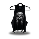 SKULL NATION ROAD RASH CROP TANK TOP