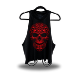 EVIL FILIGREE ROAD RASH CROP TANK TOP