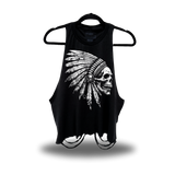 BONE CHIEF ROAD RASH CROP TANK TOP