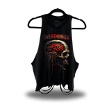 OVERTHINKER ROAD RASH CROP TANK TOP